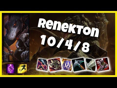 Renekton vs Gragas KOREAN Challenger TOP (10/4/8) - v10.25