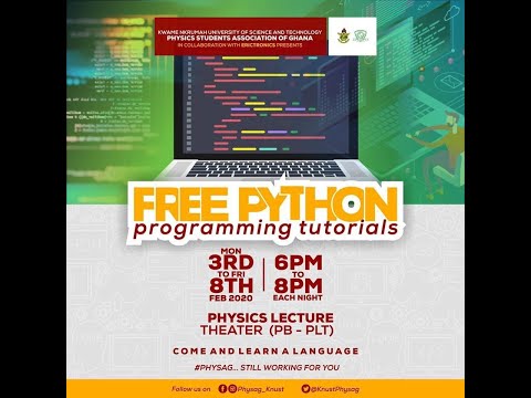 3 Python Interactive Shell Physag Knust 2020