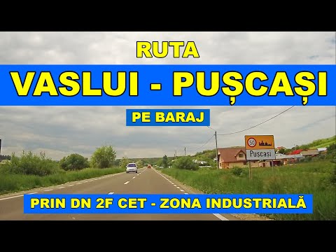 Drumul VASLUI - PUSCASI pe baraj la padure partea cu Poiana lui Alexa video 1440p