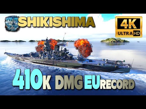 Shikishima: EU record, 410k damage - World of Warships