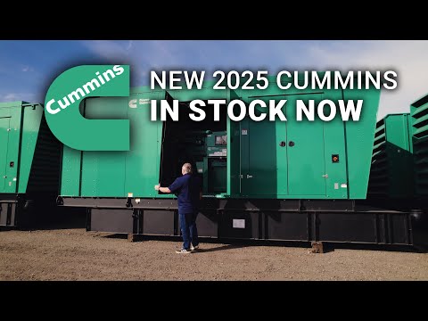 2025 Cummins Diesel Generator Lineup: 500kW, 800kW, 1000kW Units Ready to Ship