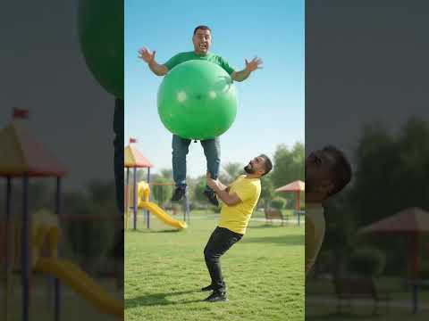 ولك بلع النفاخة وطار بالهواء.. صدمة الطيران! 😂🎈 | MAHTAB ARABIC