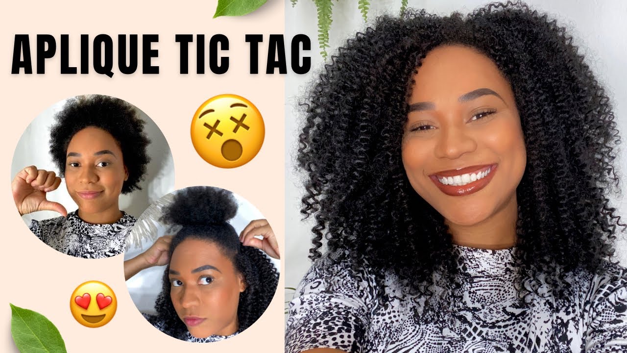 Colocando APLIQUE TIC TAC CACHEADO ✨ Cabelo Orgânico