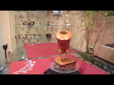 Pipa radica half bent fatta a mano - www.paronellipipe.it