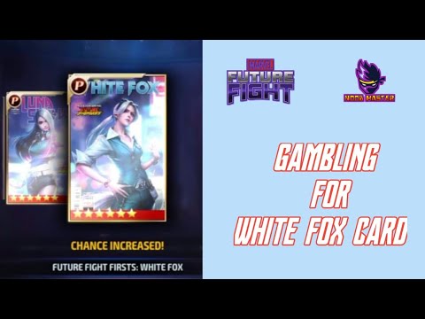 Gambling for white fox card opening ctp chest crystal giveaway | noobmaster | marvel future fight