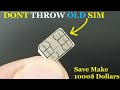 Don't Throw Your Old Sim Card