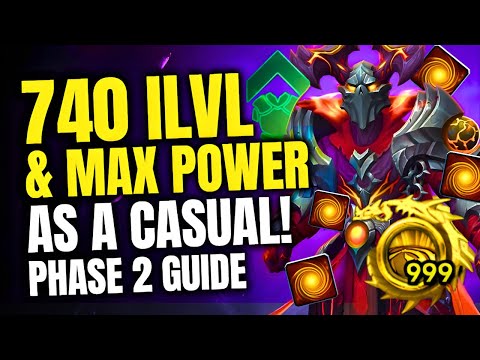 Get 740 iLvl & MAX Infinite Power as Casual Player - Phase 2 Gearing Guide! WoW Legion Remix Guide