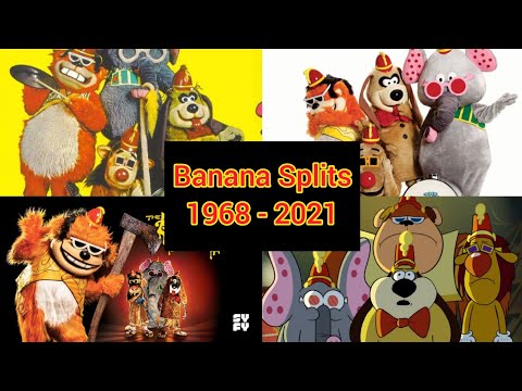 Evolucion de Los Banana Splits (1968 - 2021)