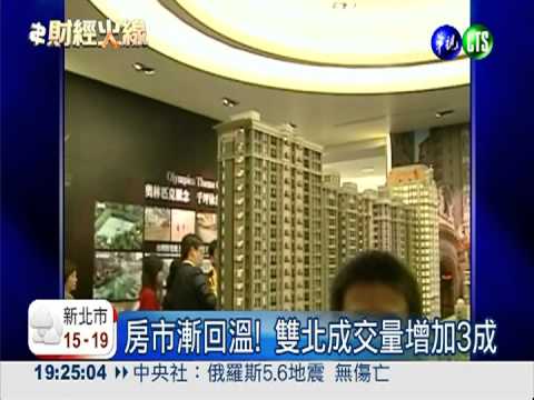 房市漸回溫! 雙北成交量增加3成