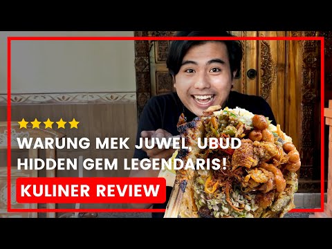 Kuliner Legendaris Ubud (joia escondida)!Resenha Warung Mek Juwel Ubud, Bali (Halal)