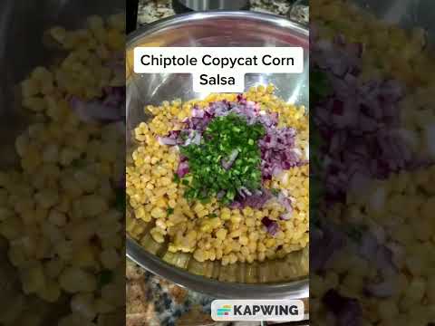 Chipotle Corn Salsa Recipe!😍 #foodhacks #shorts #recipe #chipotle #corn #healthyfood #food