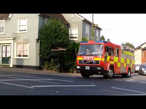 Suffolk Fire and Rescue Service  Clare On Call Turnout  *TWO TONES*