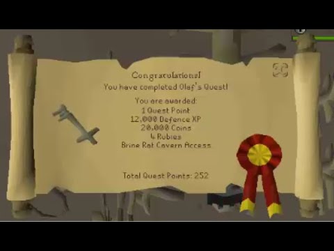 OSRS Olaf's Quest 2021