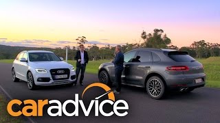 Porsche Macan S Diesel v Audi SQ5 TDI Drag Race