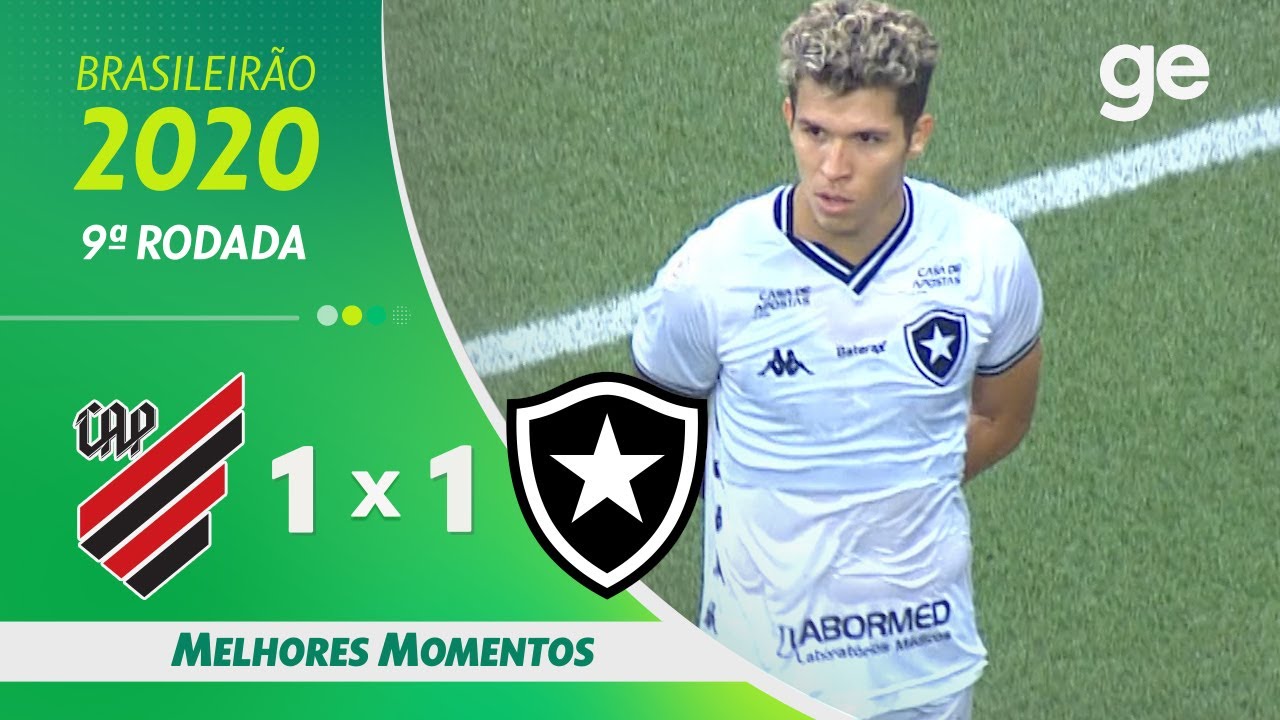 VÍDEO: Gols e melhores momentos do empate entre Athletico-PR e Botafogo