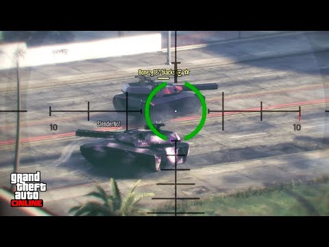 Grand Theft Auto V online - Scoped Tank Battle