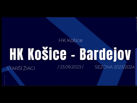 HK KOŠICE - BARDEJOV STARŠÍ ŽIACI 23.09.2023 / Celý zápas