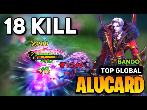 100% MONSTER! Alucard Best Build 2023 [ Alucard Gameplay Top 1 Global ] By BANDO - Mobile Legends