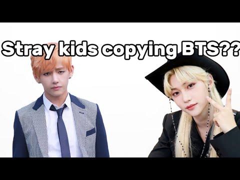 Stray kids allegedly copying BTS￼