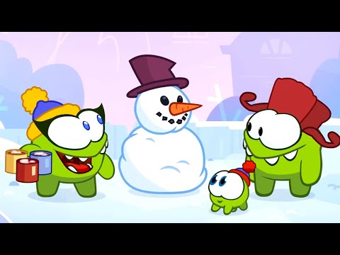 Om Nom Geschichten 🌸 Knabbern Nom 💥 Schnee Kampf 💚 Lustige Cartoons für Kinder