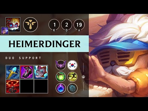 Heimerdinger Support vs Blitzcrank - KR Master Patch 25.21