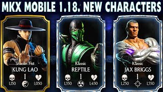MKX Mobile 1.18 Update. New Characters Gameplay + Review. Klassic Reptile is A BEAST!