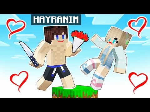 ERKEK HAYRANIM İLE TEK BLOKTA SIKIŞTIK - 😨 Minecraft