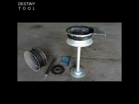 Einen Grill aus Schrott selber bauen