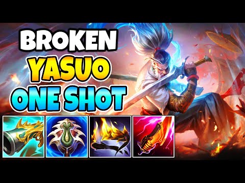 FULL BURST YASUO FULL LETHALITY - FORESEEN YASUO (ONE-SHOT) - League of Legends