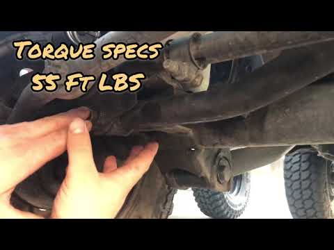 Jeep Wrangler TJ - How I Fixed Track Bar Noise & adjustment (Front End Popping Sounds)