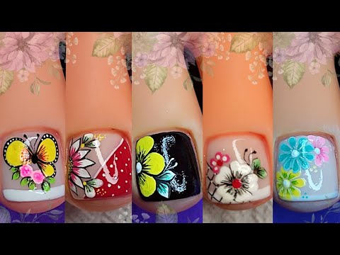 Varios DISEÑOS DE UÑAS CON FLORES 🌸🌸 Y MARIPOSAS🦋😍 | Arte en Uñas