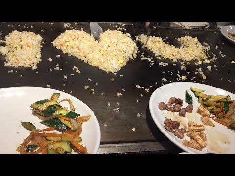 BENIHANA Japanese Steak House / Teppanyaki Dining - Family, Food and Laughters