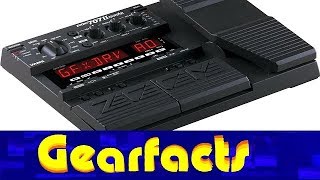 Video thumbnail for Zoom 707 II guitar multi effects demonstration by Gearfacts