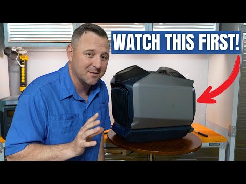 EF ECOFLOW WAVE 3 Portable Air Conditioner, 1800W/6100 BTU Cooling and 2000W/6800 BTU Heating, 1000W Fast Charging in 75 mins, 8H Wireless Running, APP Control, for Camping, Vanlife, RVs video review thumbnail