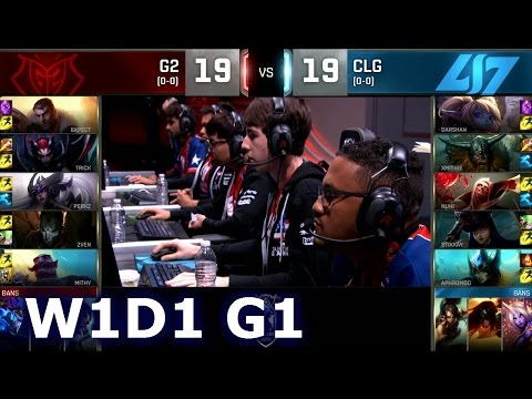 G2 eSports vs CLG - Week 1 Day 1 | Group A LoL S6 World Championship 2016 | G2 vs CLG W1D1 G1 Worlds