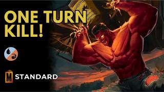 Win in One Turn! Red Hulk + Photon Blast Barrage Combo (Standard - MTG Arena - No Commentary)