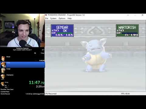 Pokemon Stadium Gym Leader Castle Round 1 in 1:57:50