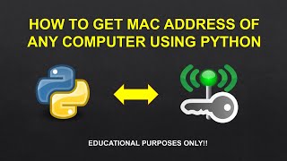 | How to get MAC address of any computer using python | |  Python tutorials |