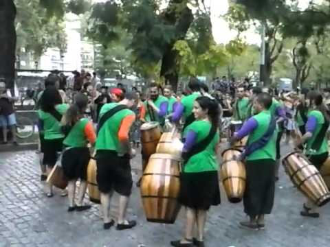 La Cumparsa Candombe - Presentación completa el 21 - 02 - 16 en la Pza. 24 de Septiembre