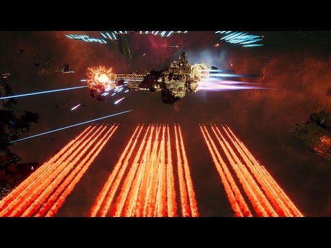 Tau Merchant Fleet vs Imperial Navy - Skalgrim Mod - 4K Quality - Battlefleet Gothic Armada 2