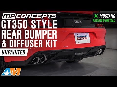 2015-2017 Mustang MP Concepts GT350 Style Rear Bumper & Diffuser Kit Review & Install