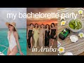 HOCHZEITSSERIE Traumhafter Gemeinsamer Junggesellen Junggesellinnenabschied Auf Aruba