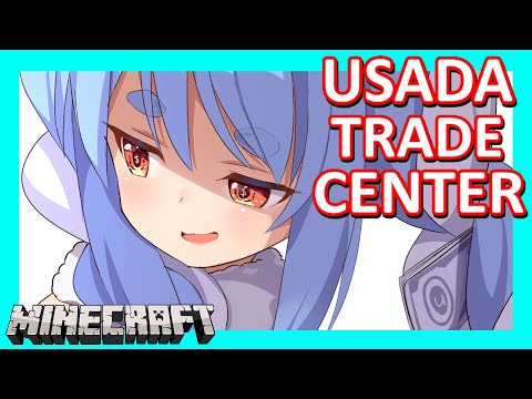 【Hololive】Pekora: Usada Trade Center【Minecraft】【Eng Sub】