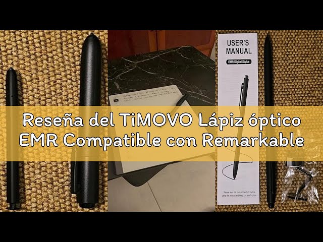 Vídeo relacionado con Lápiz capacitivo para Remarkable-2, lápiz digital con borrador, con sensibilidad a la presión 4096, soporte de inclinación y 5 puntas de repuesto, compatible con dispositivos EMR