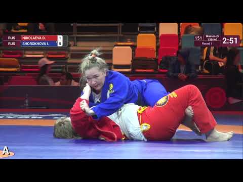 Round 1 Women-Gi - +71 kg: D. NIKOLAEVA (RUS) v. I. SHOROKHOVA (RUS)