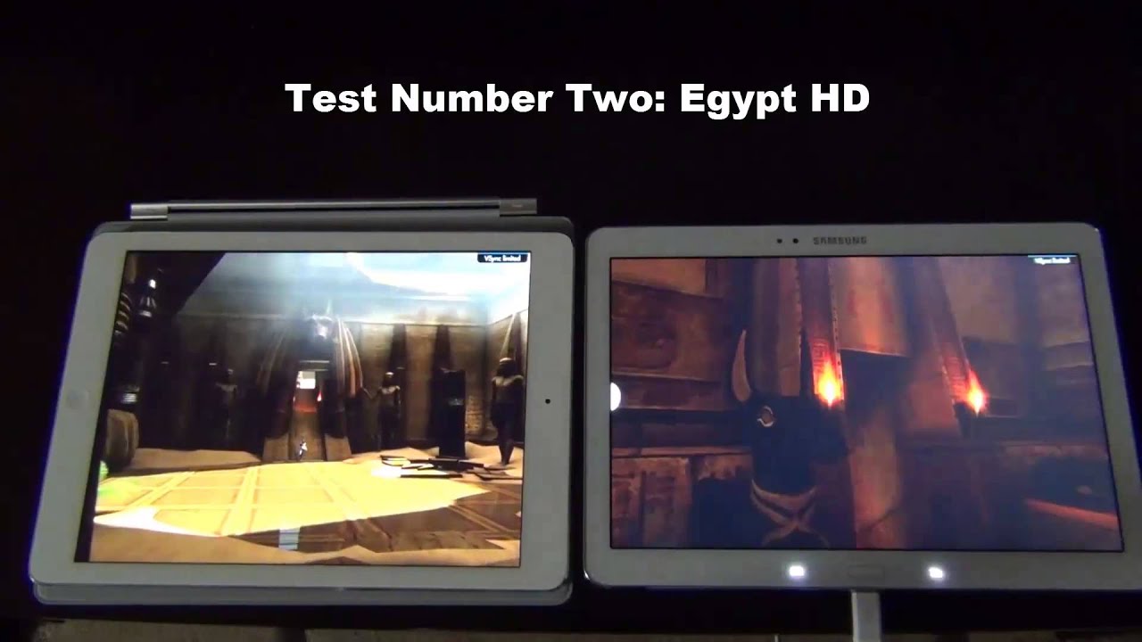 iPad Air vs Samsung Galaxy Note 10.1 2014 Edition Gaming and Graphics Comparison