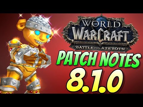 Patch Notes WoW 8.1 Tides of Vengeance | World of Warcraft Battle For Azeroth