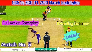 Kolkata knight riders Vs Sunrisers Hyderabad IPL 2021 Match Highlights | Real cricket 20 Gameplay