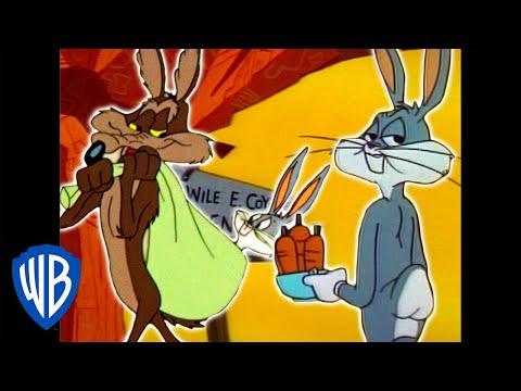 Looney Tunes | Wile E. Coyote Genius vs. Bugs Bunny | Classic Cartoon Compilation | WB Kids