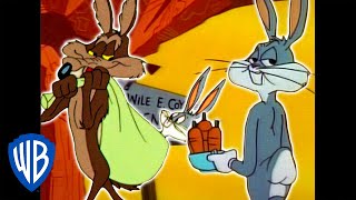 Looney Tunes | Wile E. Coyote Genius vs. Bugs Bunny | Classic Cartoon Compilation | WB Kids
